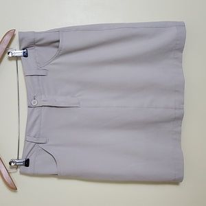 Eddie Bauer Women's Beige Polyester/Spandex Skirt with Shorts Lining, Size 4